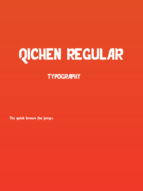 Qichen Regular Poster