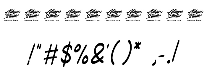 Qicka - Personal Use Font OTHER CHARS