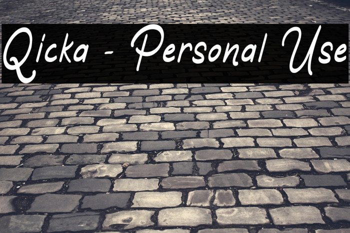 Qicka - Personal Use Example 1