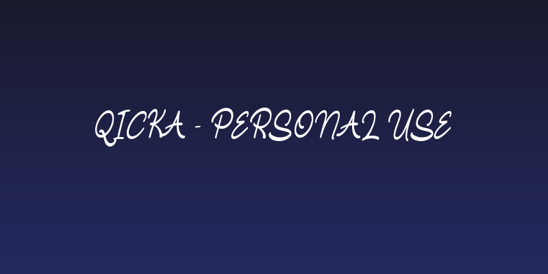 Qicka - Personal Use Social Header