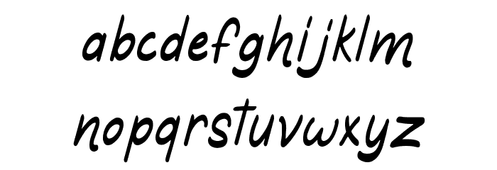 Qicka - Personal Use Font LOWERCASE