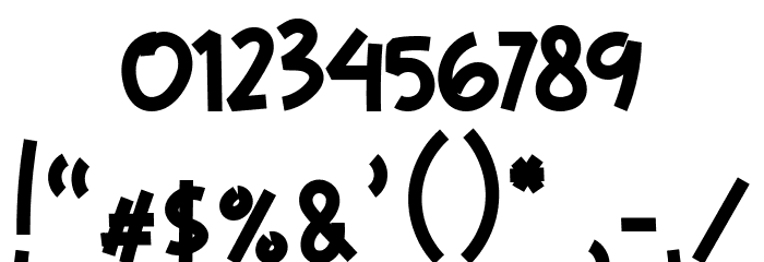 Qigome Monoline Regular Font OTHER CHARS