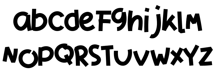 Qigome Monoline Regular Font LOWERCASE