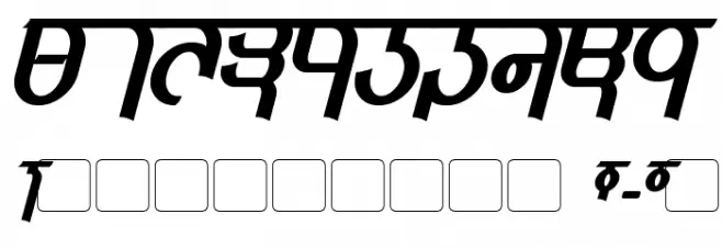 Qijomi Bold Italic Font OTHER CHARS