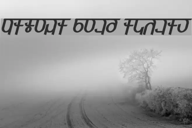 Qijomi Bold Italic Font examples