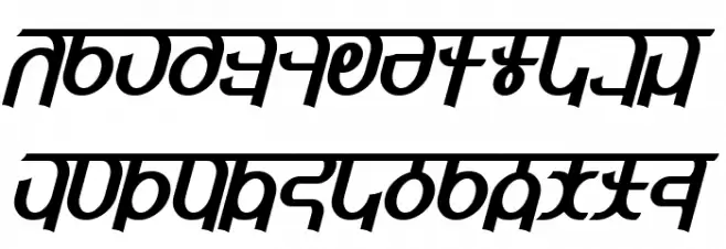 Qijomi Bold Italic Fonte MINÚSCULAS