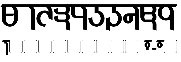 Qijomi Bold Font OTHER CHARS
