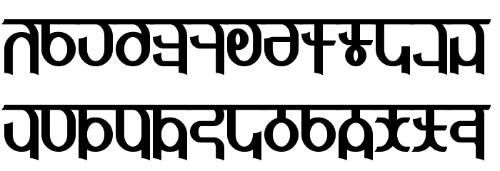 Qijomi Bold Font LOWERCASE