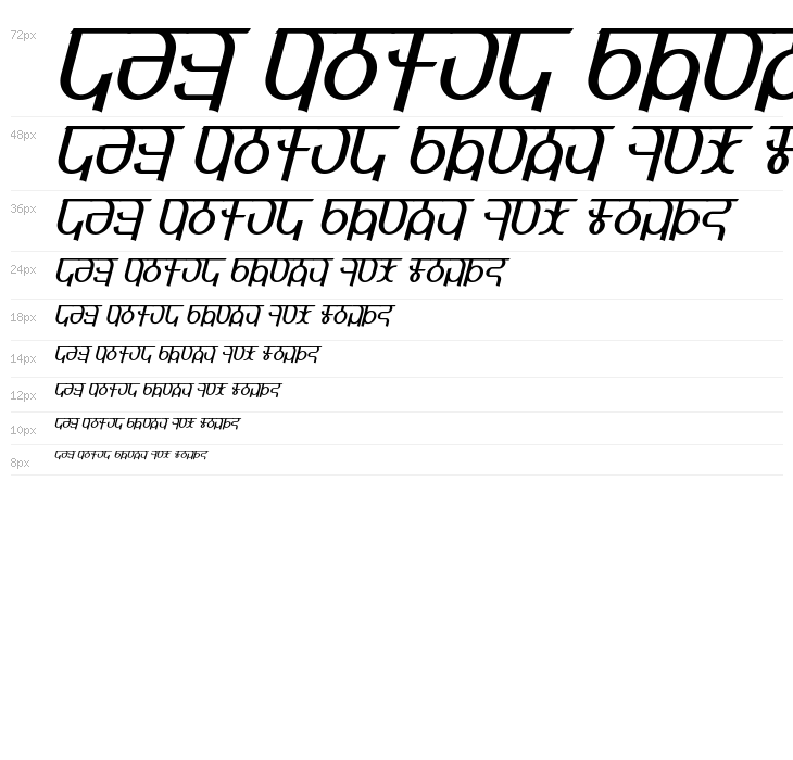 Qijomi Italic Waterfall