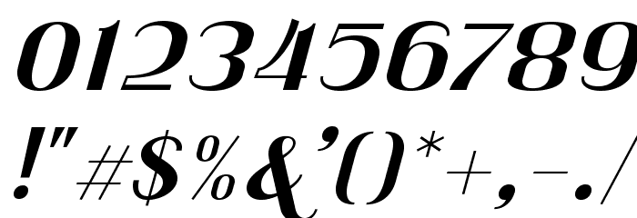 Qilla-Slant Font OTHER CHARS