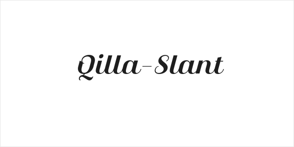 Qilla-Slant Logo