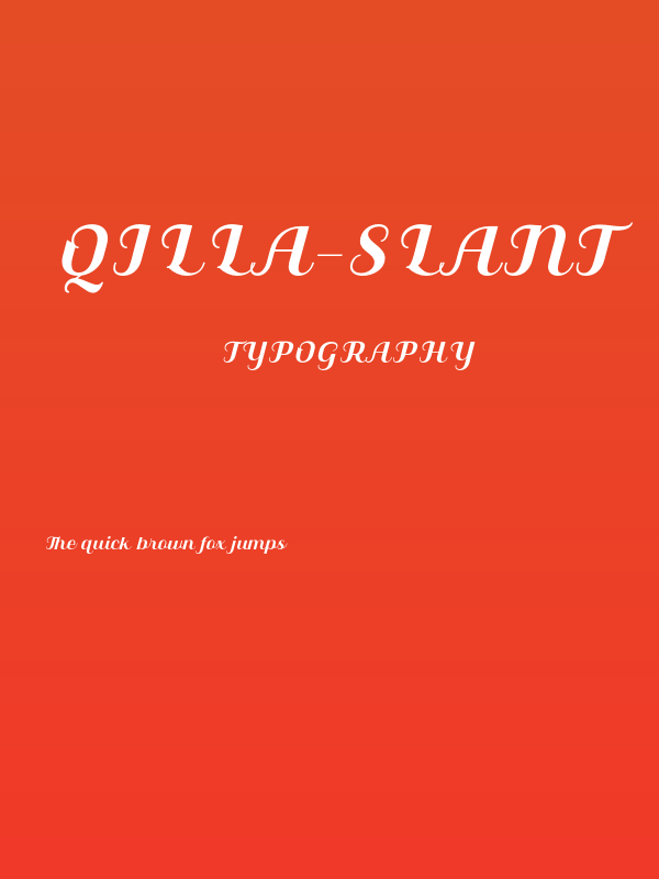 Qilla-Slant Poster