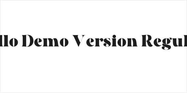 Qillo Demo Version Regular Logo