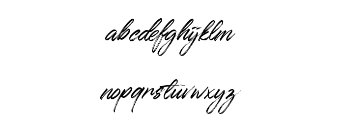 Qillsey Einstein Font LOWERCASE