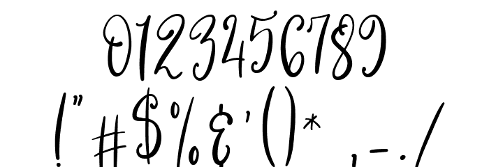 Qillyanst Regular Font OTHER CHARS