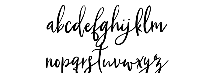 Qillyanst Regular Font LOWERCASE