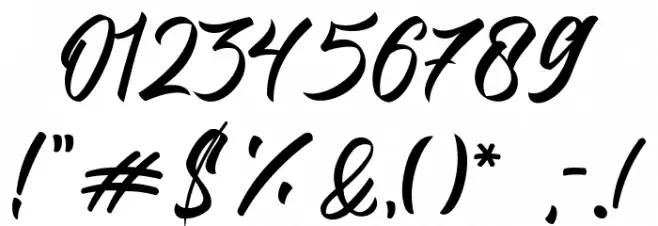 Qimaila Script Font OTHER CHARS