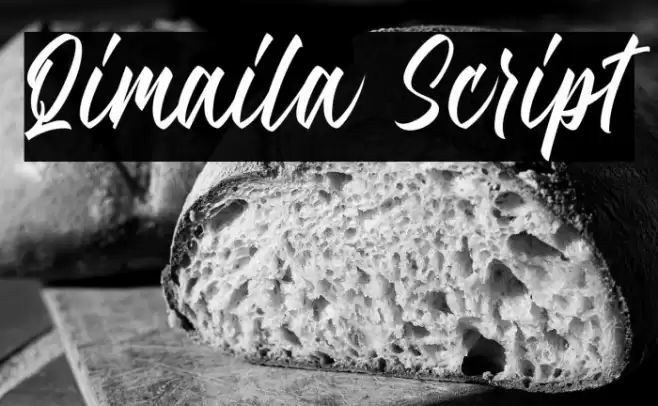 Qimaila Script Font examples