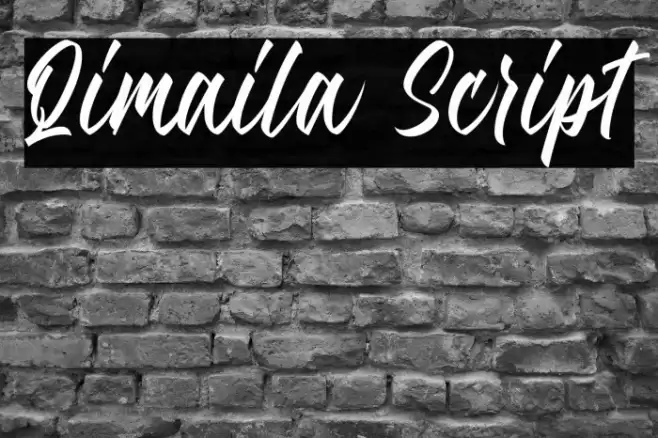 Qimaila Script Font examples