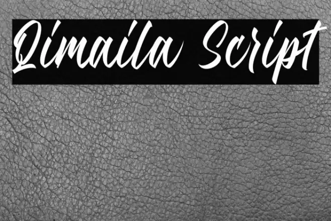 Qimaila Script Font examples