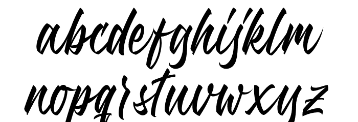Qimaila Script Font LOWERCASE