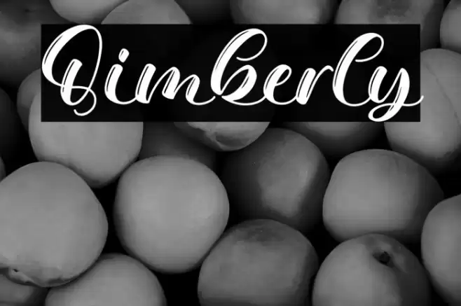 Qimberly Font examples