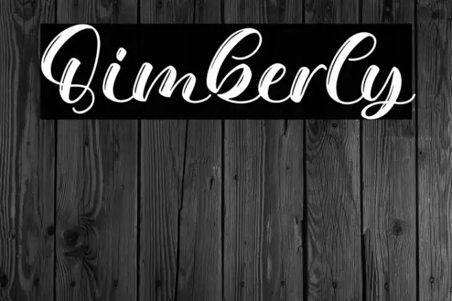 Qimberly Font examples