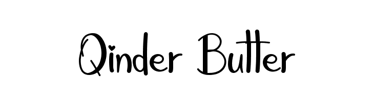 Qinder Butter  font caratteri gratis
