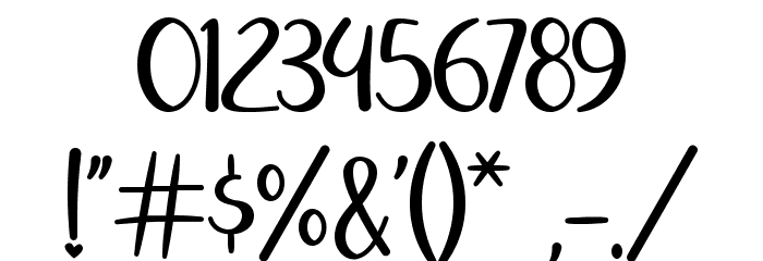 Qinder Butter Font OTHER CHARS