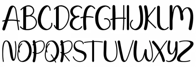 Qinder Butter Schriftart Groß