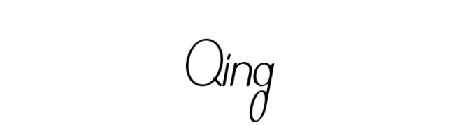 Qing  Frei Schriftart Herunterladen