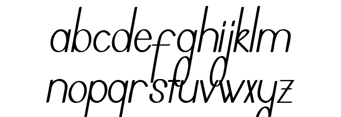 Qing Font LOWERCASE