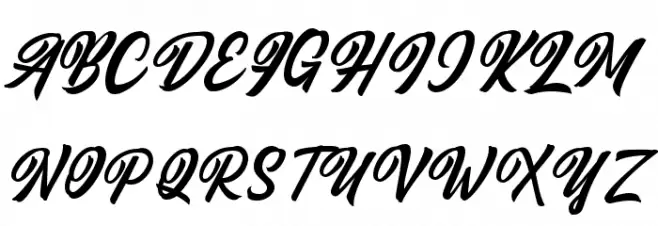 Qintan Script Free Regular Font OTHER CHARS