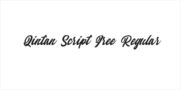 Qintan Script Free Regular Logo
