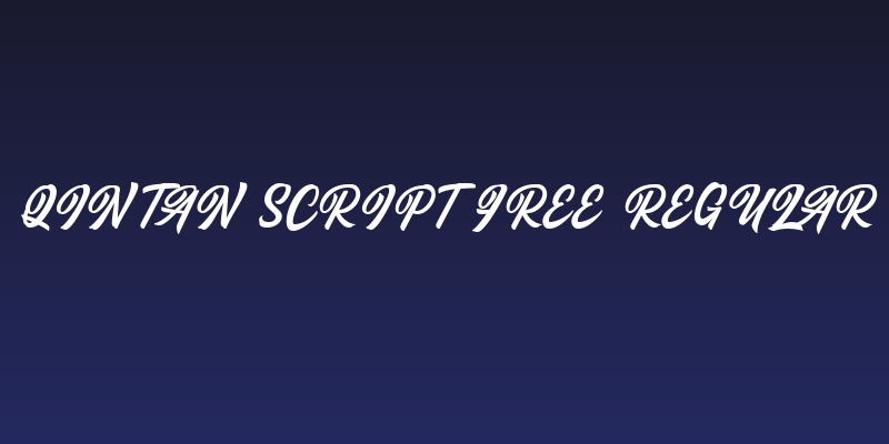 Qintan Script Free Regular Social Header