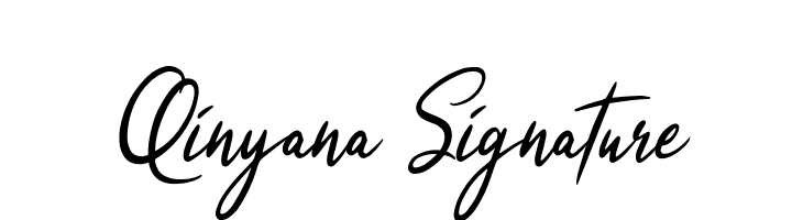 Qinyana Signature  नि: शुल्क फ़ॉन्ट्स डाउनलोड