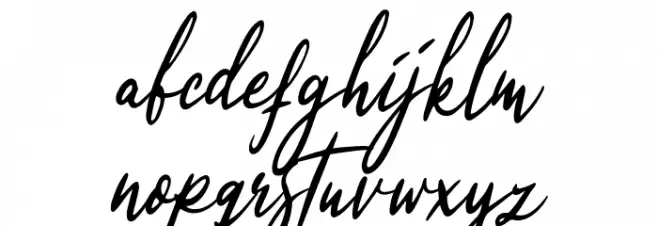 Qinyana Signature Fuentes MINÚSCULAS