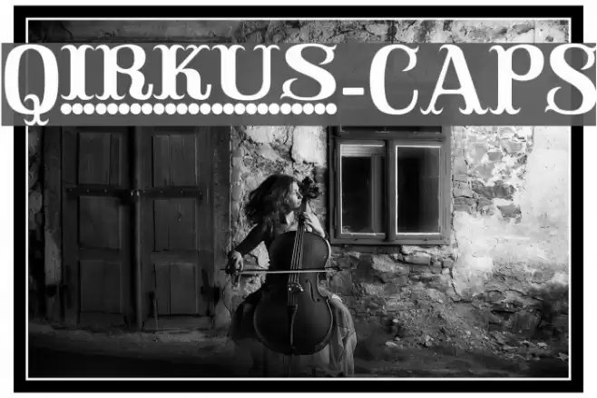 Qirkus-CAPS Font examples