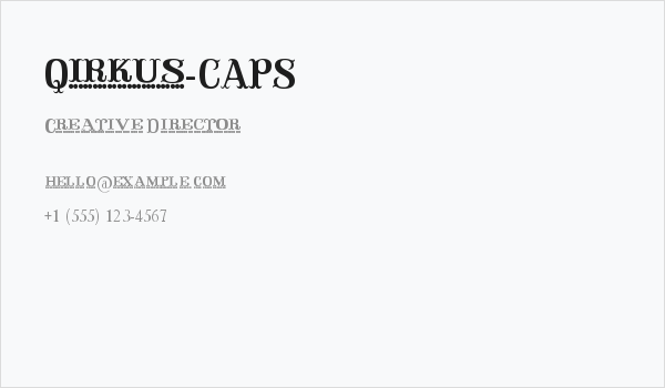 Qirkus-CAPS Business Card
