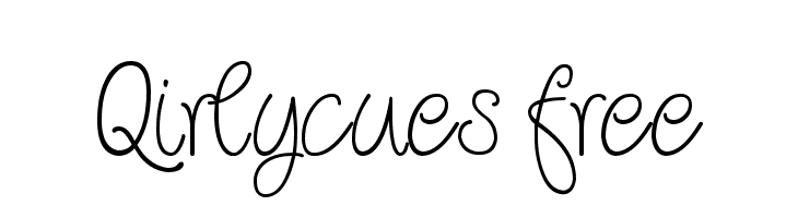 Qirlycues free  Free Fonts Download
