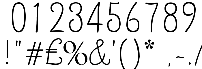 Qirlycues free Font OTHER CHARS