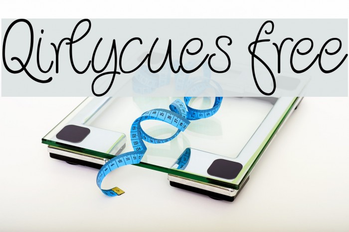 Qirlycues free Font examples