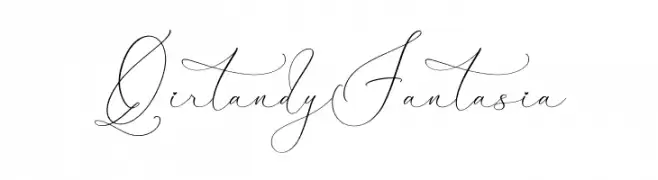 Qirtandy Fantasia Schriftart