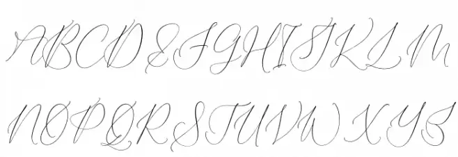 Qirtandy Fantasia Schriftart Groß