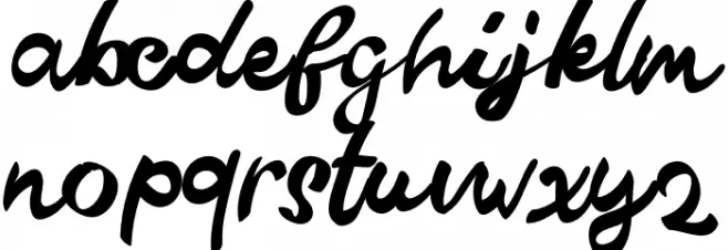 Qistis Blistist Schriftart Kleinbuchstaben