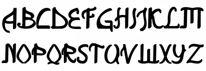 Qitaro Font UPPERCASE