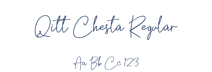Qitt Chesta Regular Font Preview