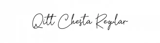 Qitt Chesta Regular  font caratteri gratis