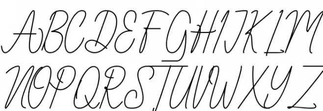 Qittuny Signature Font UPPERCASE
