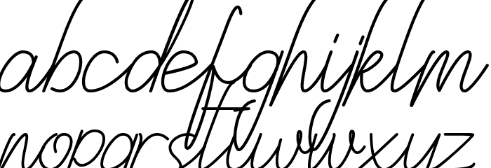 Qittuny Signature Font LOWERCASE